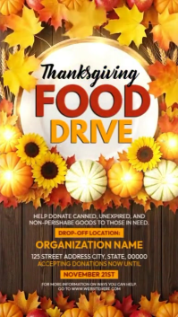 Thanksgiving Food Drive Instagram Story template