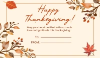 Thanksgiving Gift Name Tag template