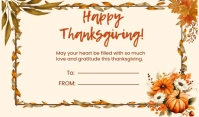 Thanksgiving Gift Name Tag template
