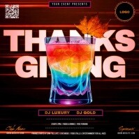 Black Thanksgiving Event Kwadrat Template