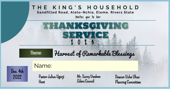 Thanksgiving Harvest (1) Reklama na Facebooka template