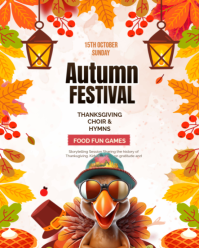Thanksgiving Instagram Portrait template