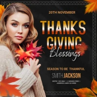 thanksgiving Instagram post template