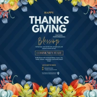 Thanksgiving Instagram Post template