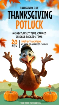 Thanksgiving Instagram story Instagram-verhaal template