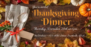 สีน้ำตาล Thanksgiving Dinner Invitation Image partagée Facebook Template