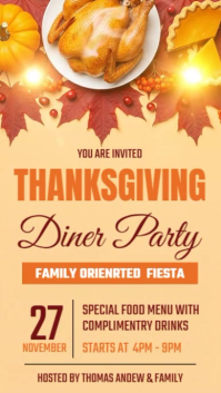 Thanksgiving invitation Umbukiso Wedijithali (9:16) template