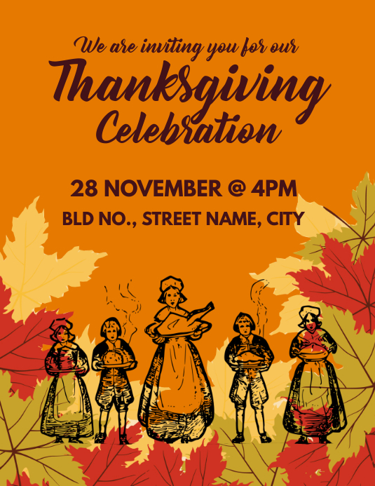 Thanksgiving Invite Template | PosterMyWall