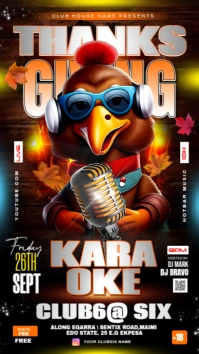 THANKSGIVING KARAOKE Indaba yaku-Instagram template