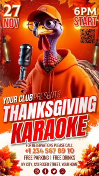 Thanksgiving Karaoke Instagram Story template