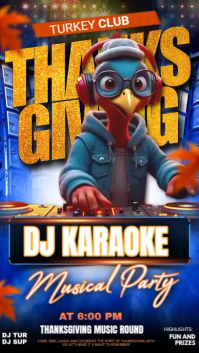 Thanksgiving Musical Party Indaba yaku-Instagram Template