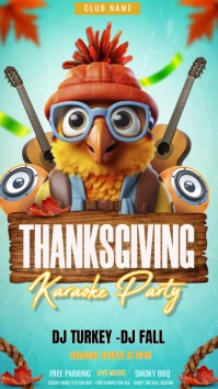 Thanksgiving karaoke  Instagram story template