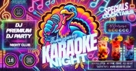THANKSGIVING KARAOKE NIGHT TEMPLATE ภาพที่แชร์บน Facebook