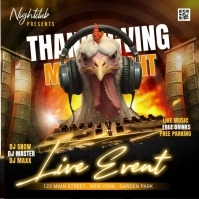 Thanksgiving Karaoke Party Instagram Video Template