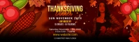 Thanksgiving LinkedIn background image template