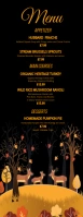 Thanksgiving Menu Halbe Seite Letter template