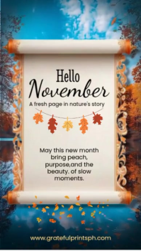 Thanksgiving November Vibes Reels template