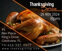 Thanksgiving online advert Großes Rechteck template