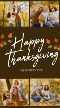 THANKSGIVING ONLINE GREETING CARD WISHE Instagram Story template