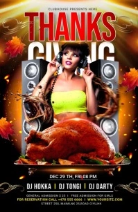 THANKSGIVING PARTY Tabloid template
