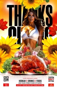 THANKSGIVING PARTY Boulevardzeitung template