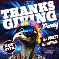 THANKSGIVING PARTY Wpis na Instagrama template