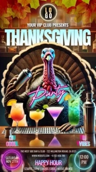 THANKSGIVING PARTY INSTAGRAM STORY template