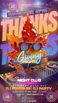 THANKSGIVING PARTY INSTAGRAM STORY template