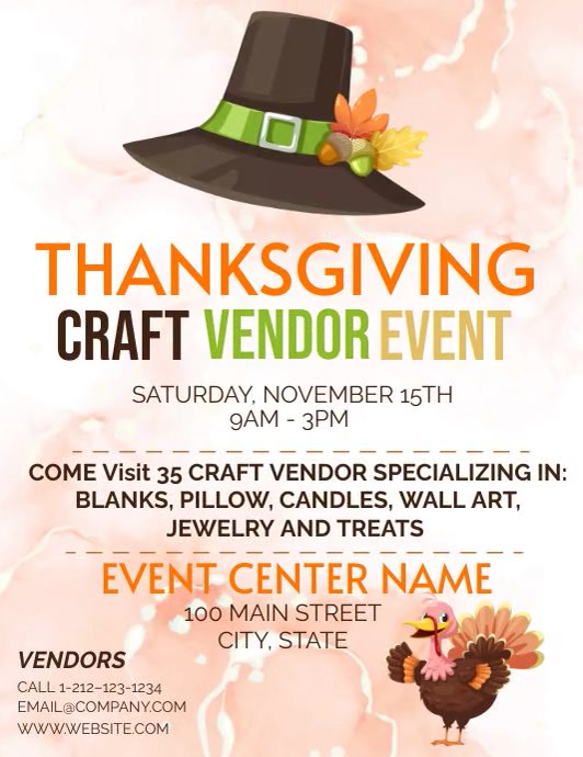 Thanksgiving Party Invite Template | PosterMyWall
