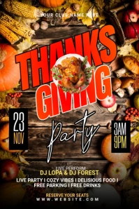 Thanksgiving Pinterest Graphic template