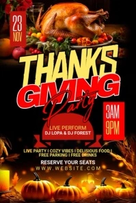 Thanksgiving Pinterest Graphic template