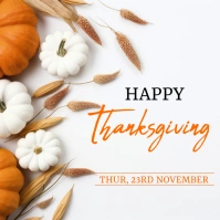 thanksgiving post Publicação no Instagram template