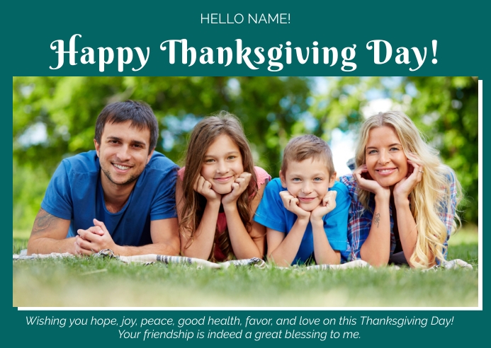 Thanksgiving Postcard Template PosterMyWall
