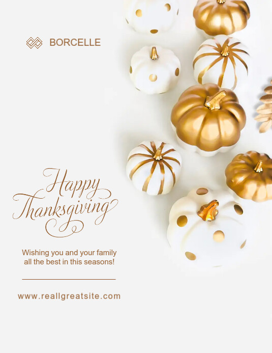 Thanksgiving Poster Template PosterMyWall