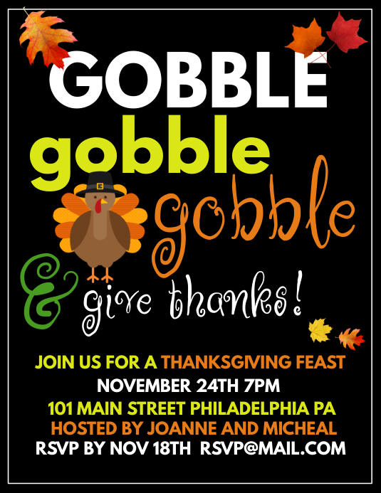 Copy of Thanksgiving | PosterMyWall
