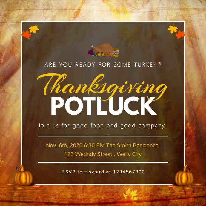 Thanksgiving Potluck Invitation thanksgiving-potluck-invitation