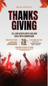 Thanksgiving Prayers Instagram Story template