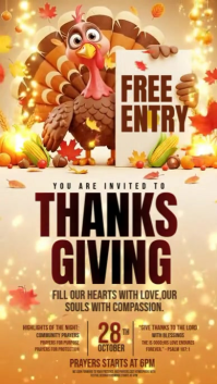 Thanksgiving Prayers Instagram Story template