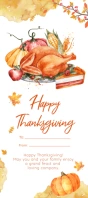Thanksgiving Rack Card template