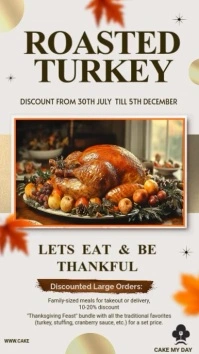 thanksgiving restaurant deals Instagram Story template