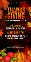 Thanksgiving Roll Up banner template