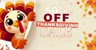 Thanksgiving sale ad facebook shared image Template