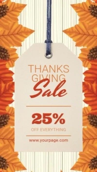 Thanksgiving Sale Digital Display Template
