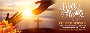 thanksgiving service, thanksgiving church Zdjęcie w tle na Facebooka template