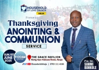 THANKSGIVING SERVICE Postal template