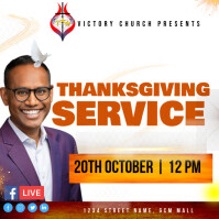 thanksgiving service Instagram Post template