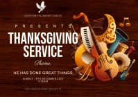 THANKSGIVING SERVICE A3 template