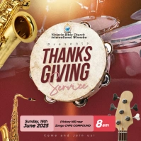 THANKSGIVING SERVICE Instagram Post template