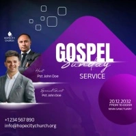 thanksgiving service Instagram-bericht template