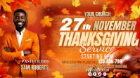 Thanksgiving Service Digital Display (16:9) template